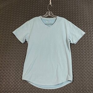 BYLT Basics Drop‎ Cut V-Neck Lux Blue Short Sleeve T-Shirt Men's Size Medium